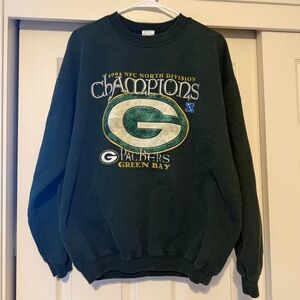 Green Bay Packers 2002 NFC North Championship Crewneck Sweater